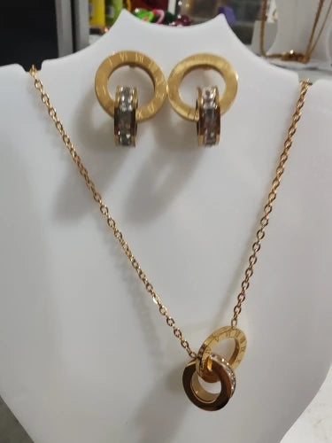 LuxeStack™ Celestial Necklace and Earrings Set – A Masterpiece of Elegance ✨