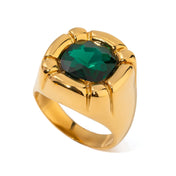 18k Gold Halo Ring