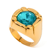 18k Gold Halo Ring
