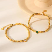 Pulsera Love con Cristales de Zirconia y Baño de Oro de 18K