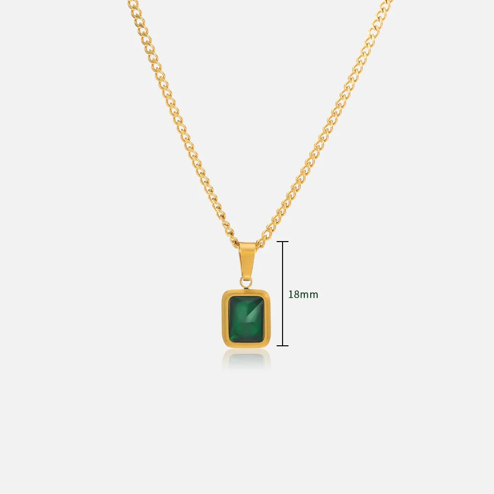 Necklace with Geometric Pendant