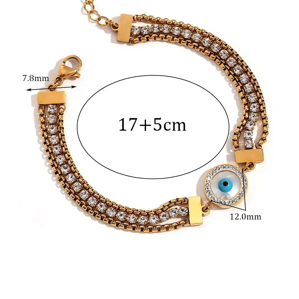 Gold Bracelet for Women Eye of God