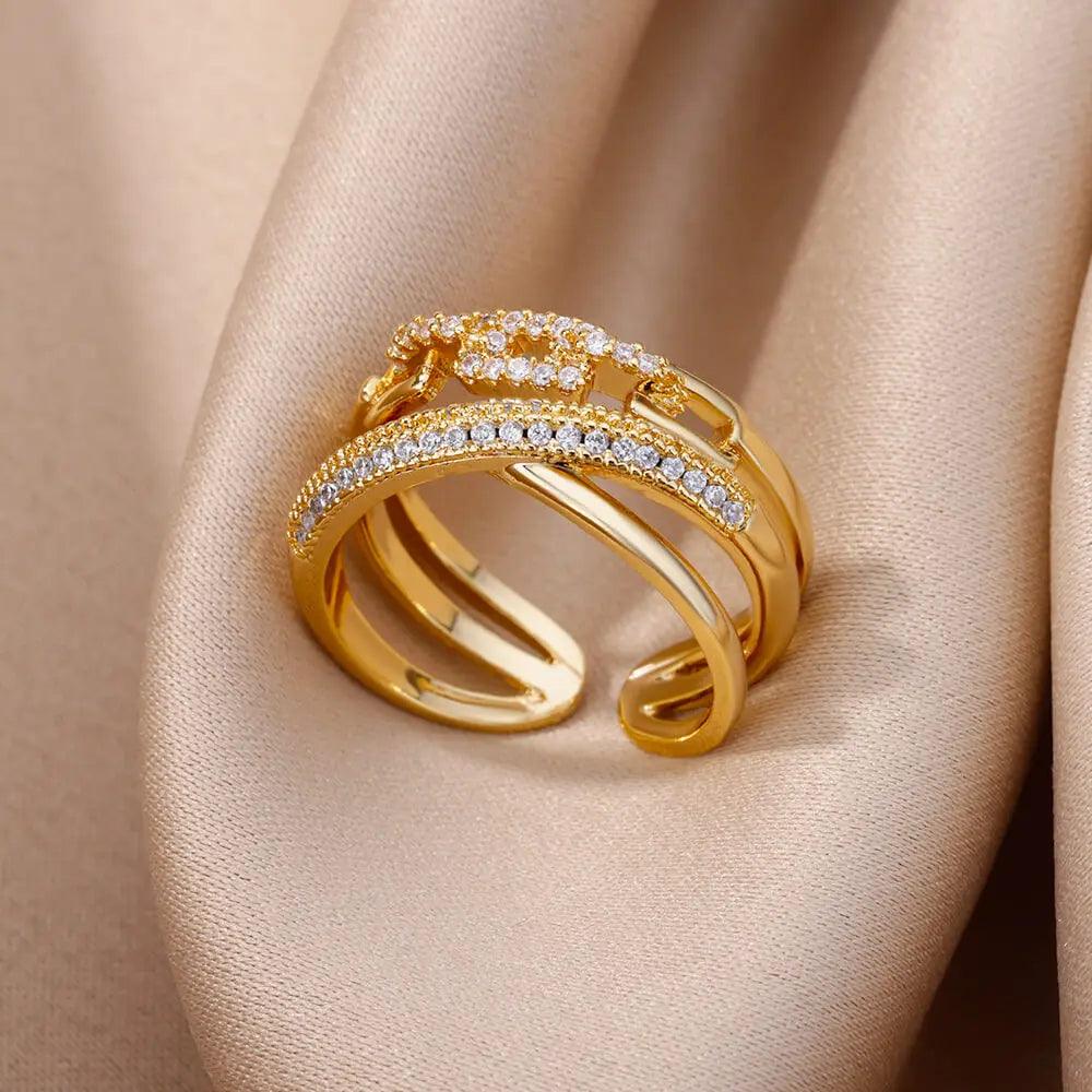 Geometric Ring with Zirconia