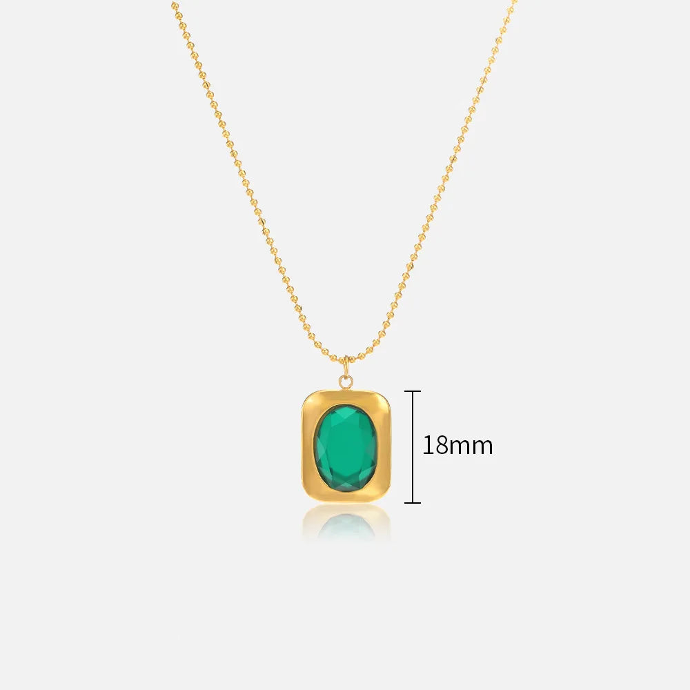 Necklace with Geometric Pendant