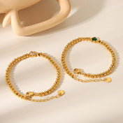 Pulsera Love con Cristales de Zirconia y Baño de Oro de 18K
