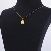 Necklace with Moon and Star Pendant