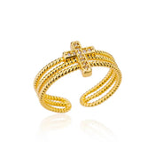 Stainless Steel Cross Ring