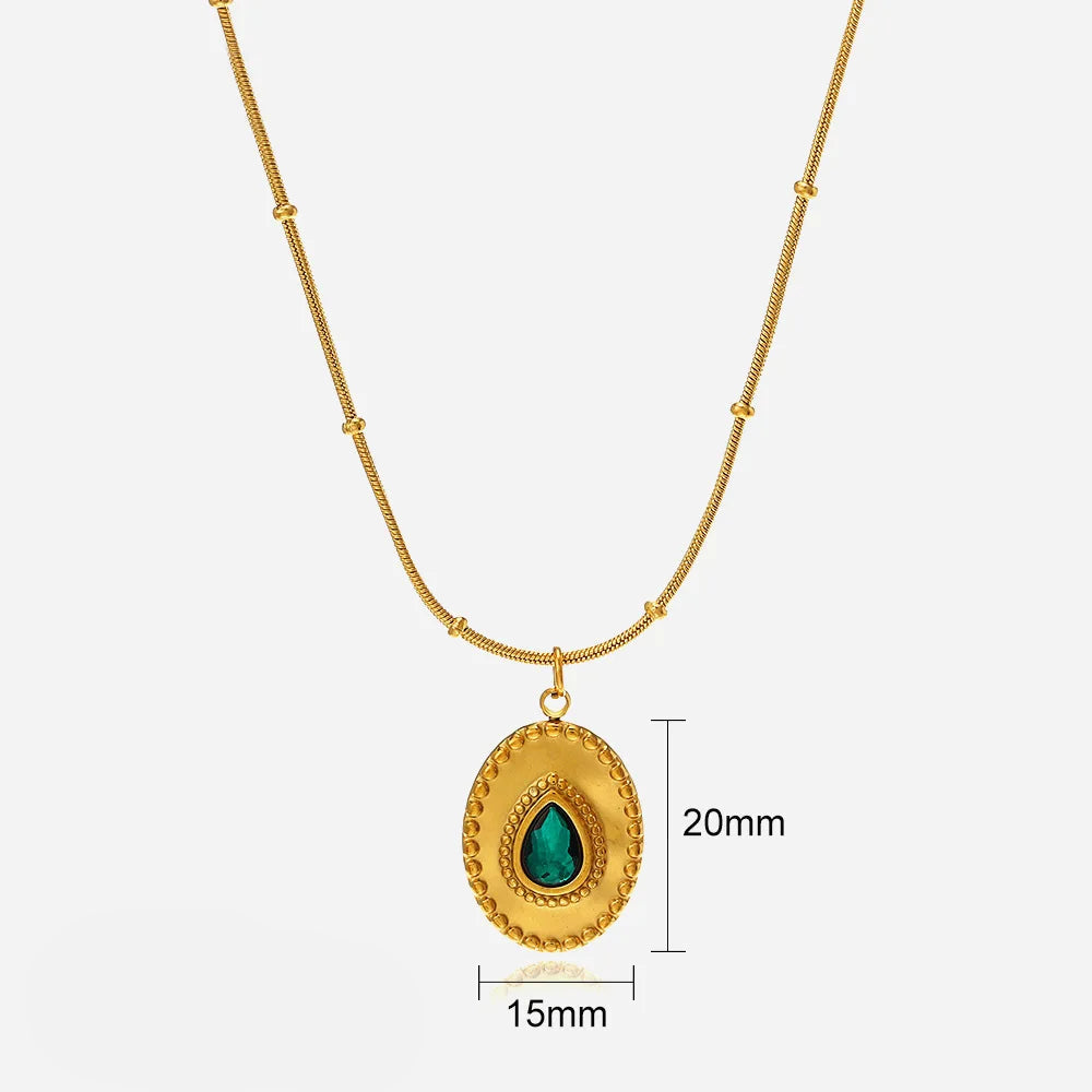 Necklace with Geometric Pendant