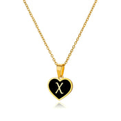 Heart Necklace with Initial