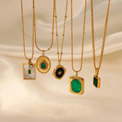 Necklace with Geometric Pendant