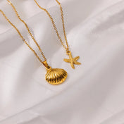 Summer Shell and Star Necklace