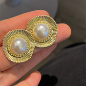Pendientes Barrocos Dorados con Perlas