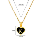 Heart Necklace with Initial