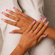 Anillo Trinidad bañado en oro 18K