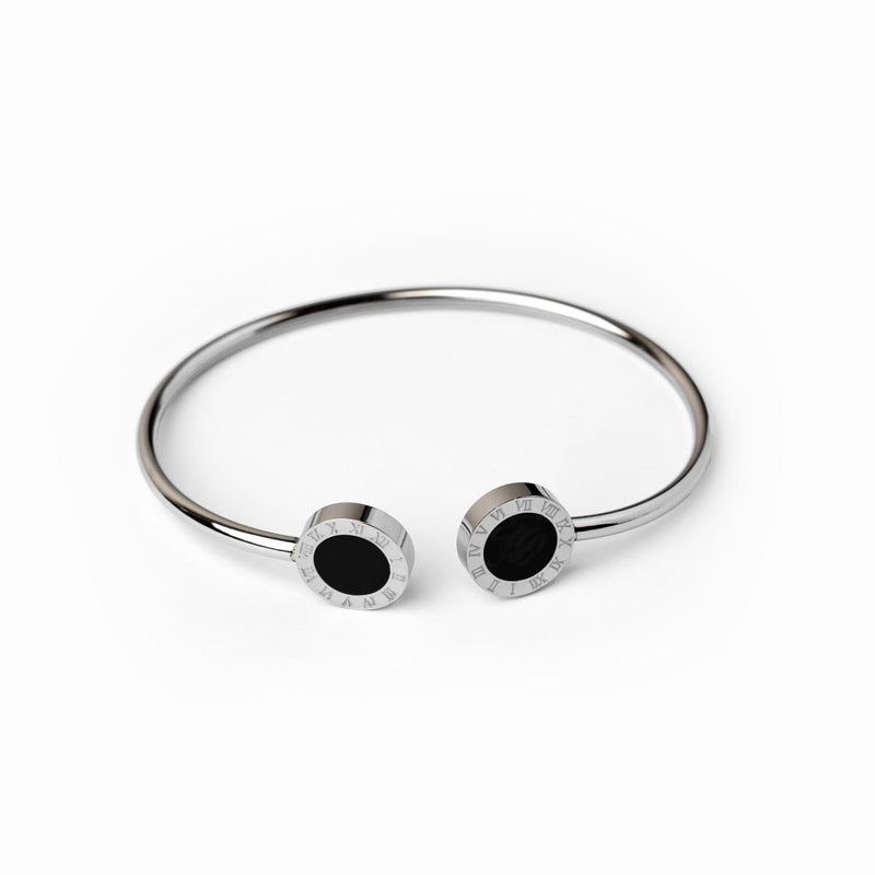 18K Gold Plated Onyx Bracelet