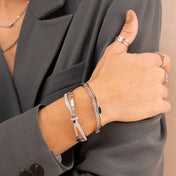 Roman Bracelet with Zirconia 18K Gold Plated