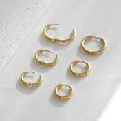 18K Gold Plated Hoop Trio Earrings – Versatility and Elegance in Every Detail