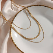 Celina Necklace – Stylish Layered Trio, 18K Gold Plated