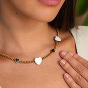 Love Glow Monochrome Necklace – Love that shines, 18K Gold Plated