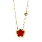 Alhambra Style Clover Necklace 18K Gold Plated
