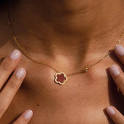 Alhambra Style Clover Necklace 18K Gold Plated