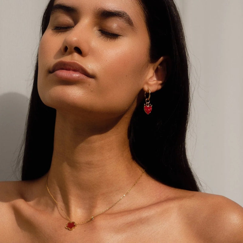 Alhambra Style Clover Necklace 18K Gold Plated
