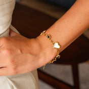 Love Glow Monochrome Bracelet – Love in Every Detail, 18K Gold Plated