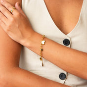 Love Glow Monochrome Bracelet – Love in Every Detail, 18K Gold Plated