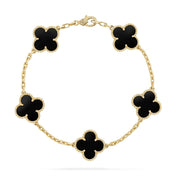 Pulsera Vintage Alhambra – Suerte y Estilo con 5 Tréboles